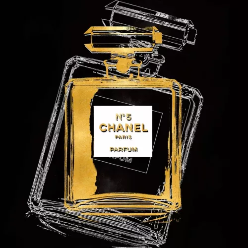 Foto met goudfolie 008 - 80x80 cm