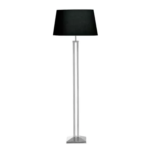Vloerlamp zilver strak