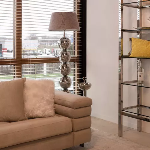 Payaa Vloerlamp zilveren bol zonder lampenkap (115931)