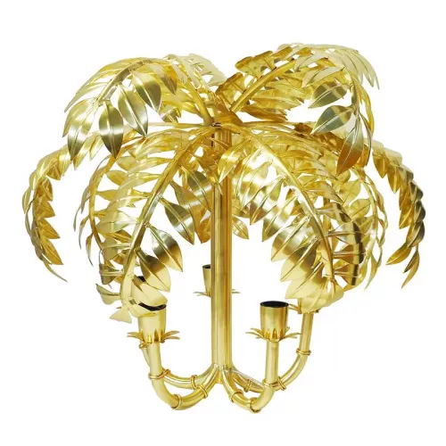 Hanglamp 63x63x57cm Palm goud