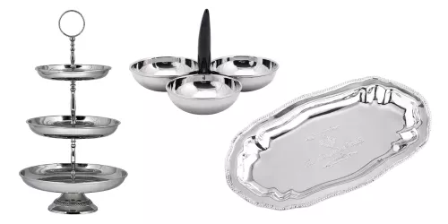 Payaa Dienblad 26x14.5x2cm Klein zilverkleurig (105360)