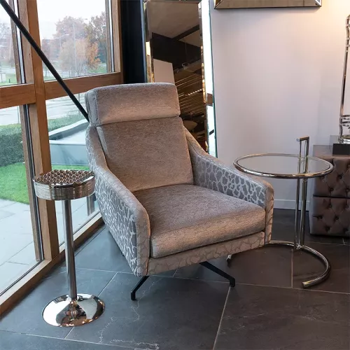 Payaa Asbak op voet Kelsey 27x27x62cm zilver (112447)