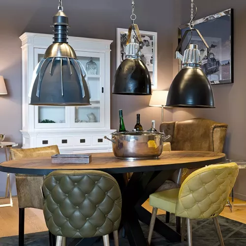 Payaa Hanglamp 53x53x79cm Grote Hanglamp ruw metaal (111189)