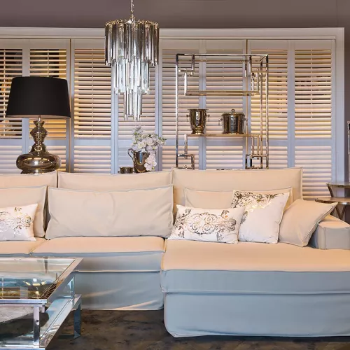 Payaa Plafondlamp kroonluchter 35x35x68cm zilverglas (111725)