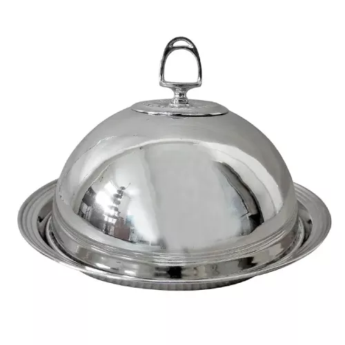 Schotel 30x30x19cm Rond Met Paard Peddel Handvat