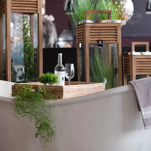 Payaa Dienblad Set Violet 67x64x7cm & 42x40x7cm hout (115171)