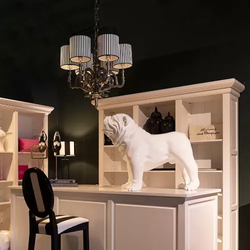 Payaa Plafondlamp 61x61x60cm (6 Lichten) kroonluchter ruw metaal (101571)