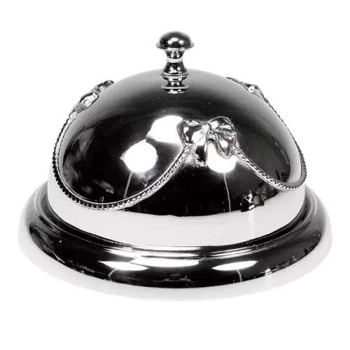 Schotel 19x19x13cm Met Deksel zilver