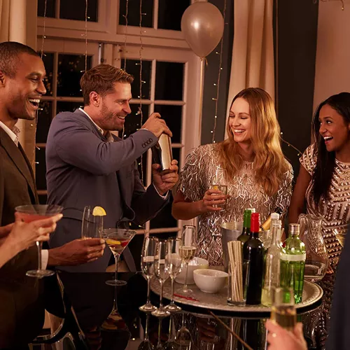 Payaa 30-delige roestvrijstalen cocktailshaker set 750ml shaker met 360° draaibare acrylbasis (8052025)